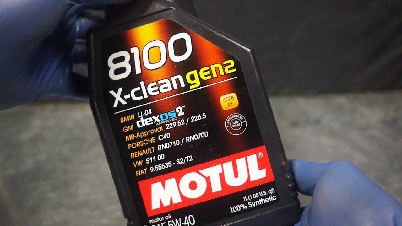 Motul 8100 X-CLEAN Gen 2 5W40 1 Liter | Synthetic Motor Oil