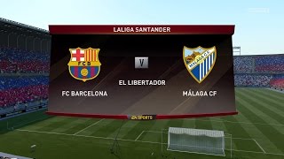 Barcelona vs malaga | la liga santander 2016/17 fifa 17 ps4 full
gameplay