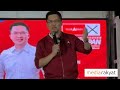 (柔佛州选) Wong Kah Woh 黄家和: 永平民主行动党筹款晚宴精彩的政治演讲
