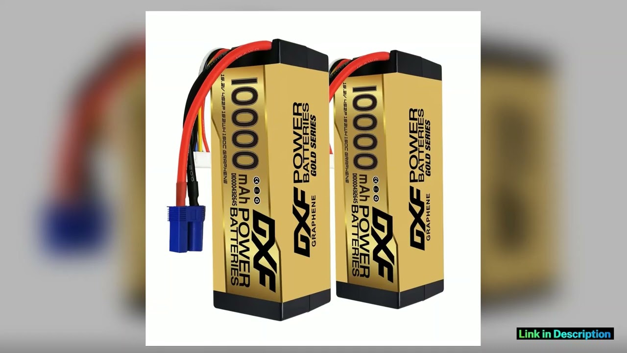 DXF 4S Lipo Battery 152V 10000mAh 150C Hard Case Battery with XT90 Connector for Car Truck Tank RC