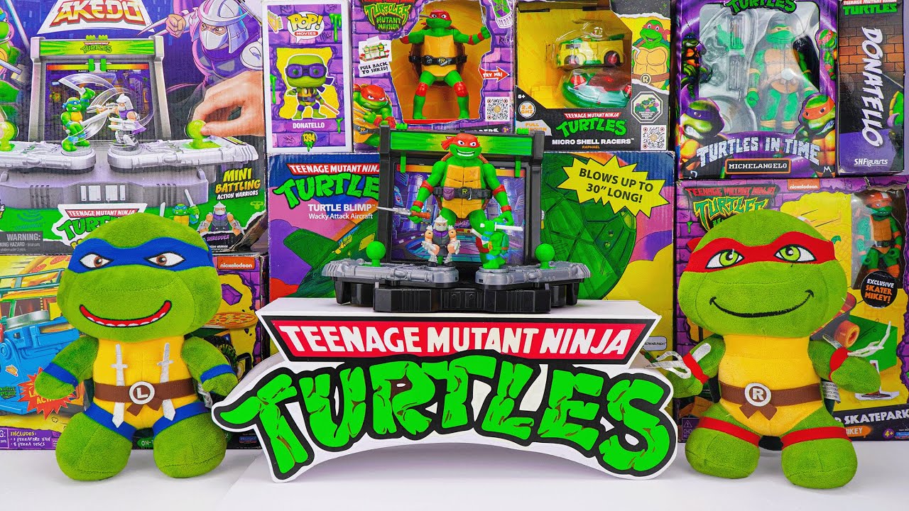 Unboxing Teenage Mutant Ninja Turtles | Secret Box of 4 Ninja Turtle Warriors | Battle Arena Playset