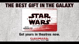 Give the gift of Star Wars: The Last Jedi with a Cinemark gift card!