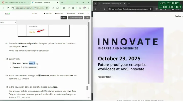 Lab 1 - Introduction to AWS IAM  | Module 4  - AWS Cloud Security