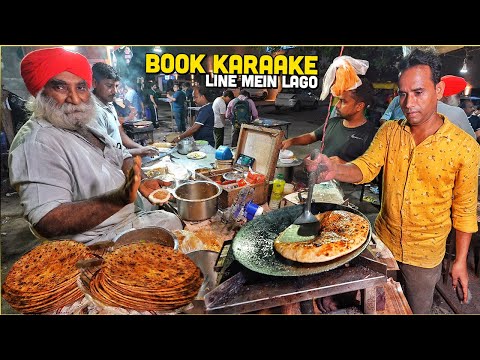 LATE NIGHT Delhi Street Food 😍 ITO Heavy Duty Parathe, Sadar Bazar Palak Rajma Chawal, Shahi Thali