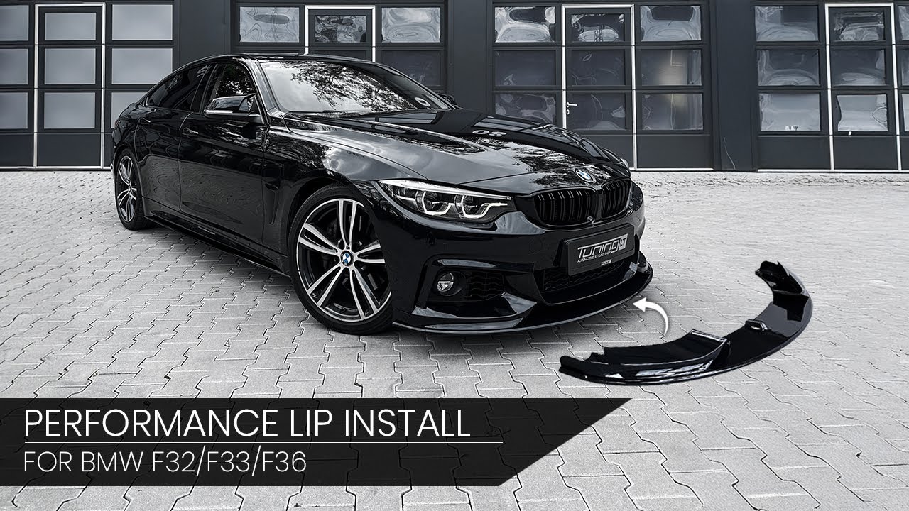 BMW F32 F33 F36 Front Performance Lip - Splitter Install