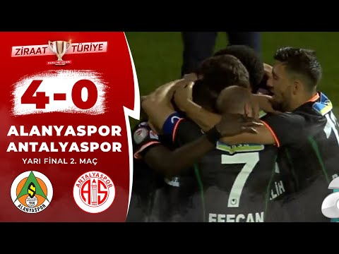 Alanyaspor 4 - 0 Antalyaspor MAÇ ÖZETİ (Ziraat Türkiye Kupası Yarı Final Rövanş Maçı) / 18.06.2020