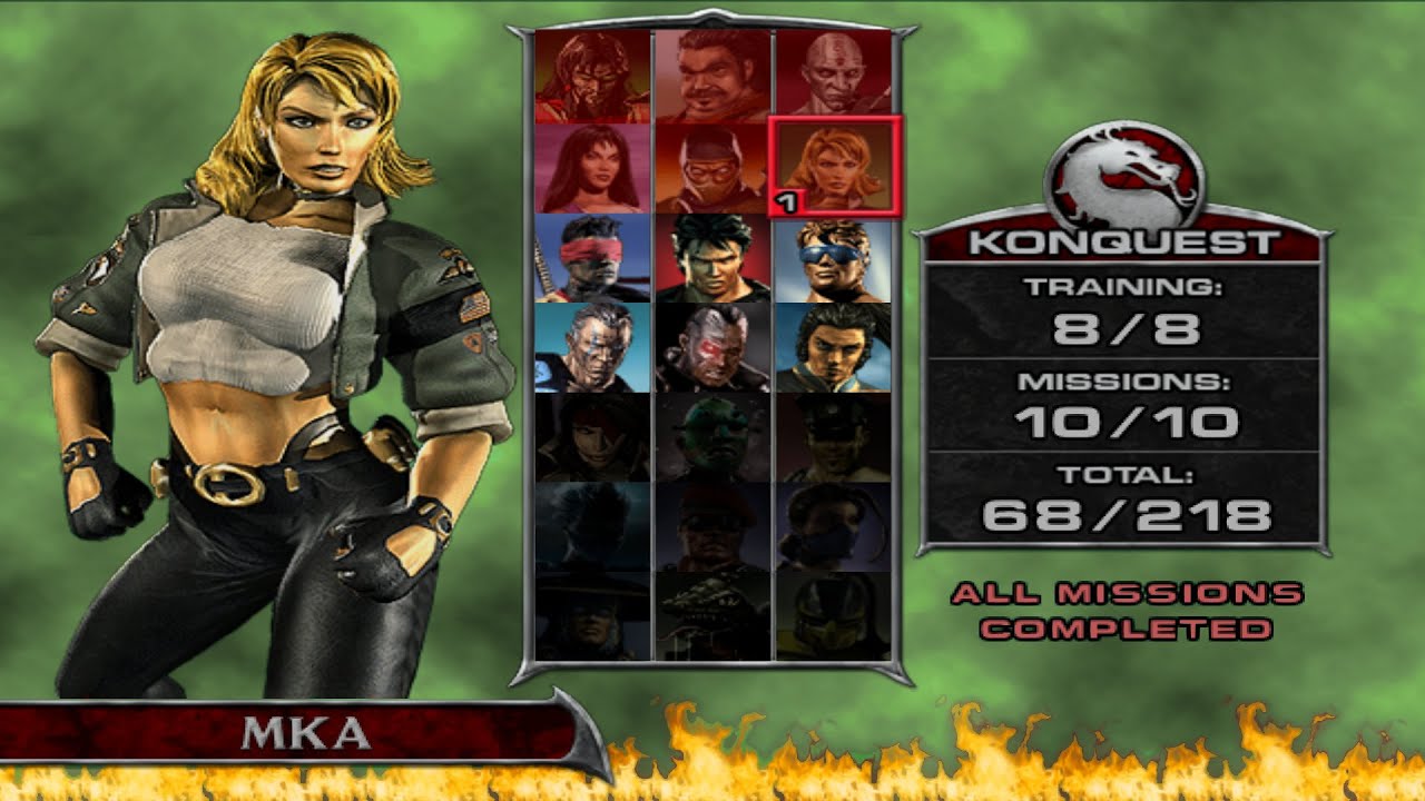 Mortal Kombat Deadly Alliance (PCSX2) Konquest Mode 6 Sonya Blade YouTube