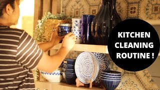 Simple Kitchen Cleaning Routine for a shiny kitchen | Organizing, Cooking, cleaning & housework