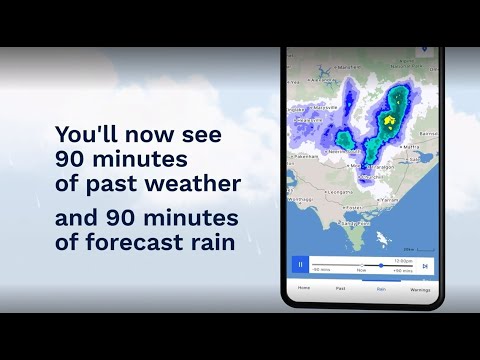 New radar mapping experience on the bom weather app