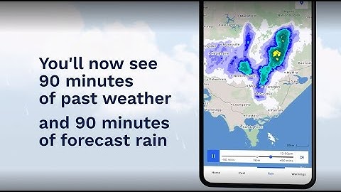 New radar mapping experience on the BOM Weather app