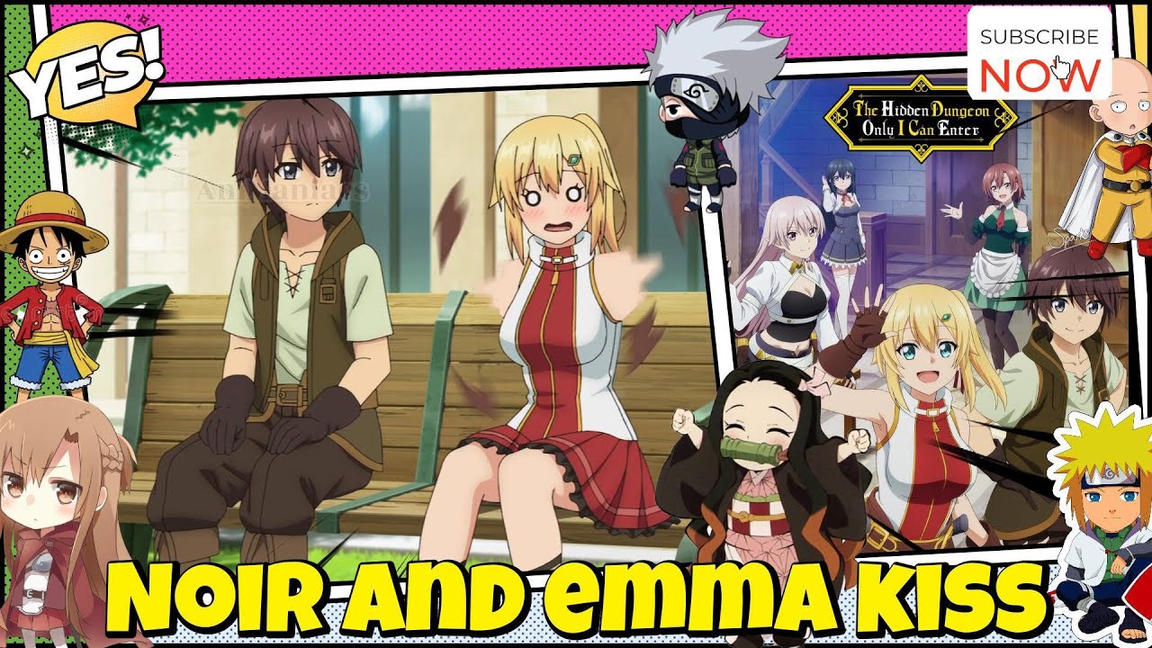 Noir and Emma Kissing Scene | Ore dake Haireru Kakushi Dungeon #anime #