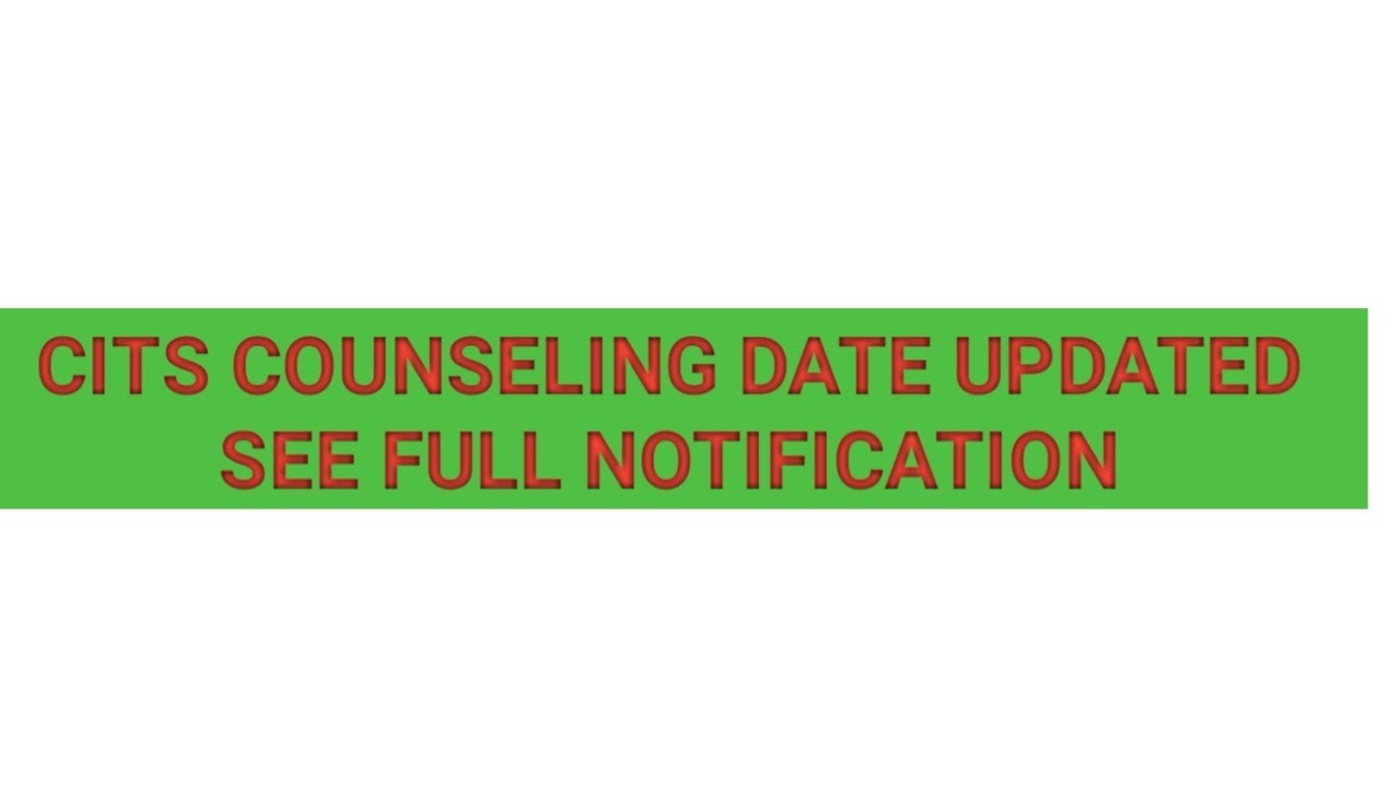 CTI /CITS 2019 COLLEGE COUNSELING DATES UPDATED
