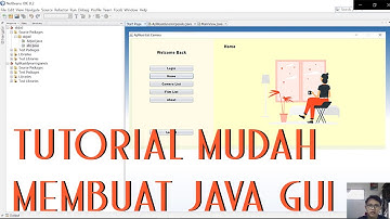membuat design aplikasi desktop sendiri menggunakan Java Swing ! | Tutorial Java GUI on Netbeans