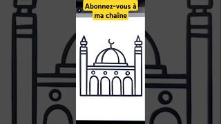comment dessiner une mosquée facile