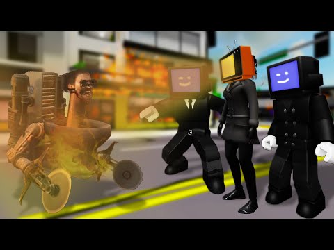 Skibidi Toilet War In Roblox Brookhaven Rp : Titan Tv Man And Tv Woman First Appearance