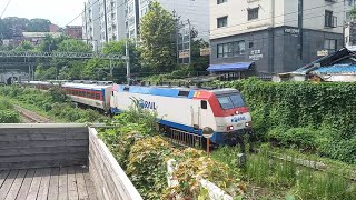 철길떡볶이를 통과하는 H1505 전라선 4량 무궁화호
