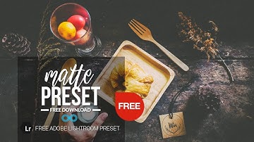 FREE Matte Effect Adobe Lightroom Preset by Photonify