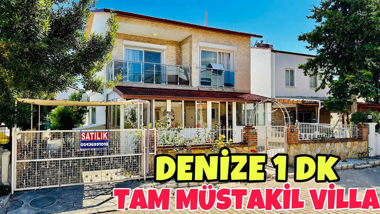 SATILDI💰DENİZE SIFIR EŞYALI YENİLENMİŞ TAM MÜSTAKİL DUBLEKS VİLLA
