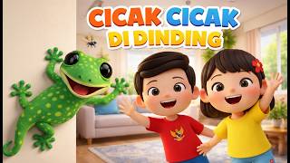 Cicak Cicak di Dinding 🦎 | Lagu Anak Lucu Populer | Animasi 3D Edukatif & Ceria