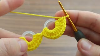 Çok güzel trend tığ işi halka örgü modeli *Super Easy Crochet Blanket For Beginners online Tutorial