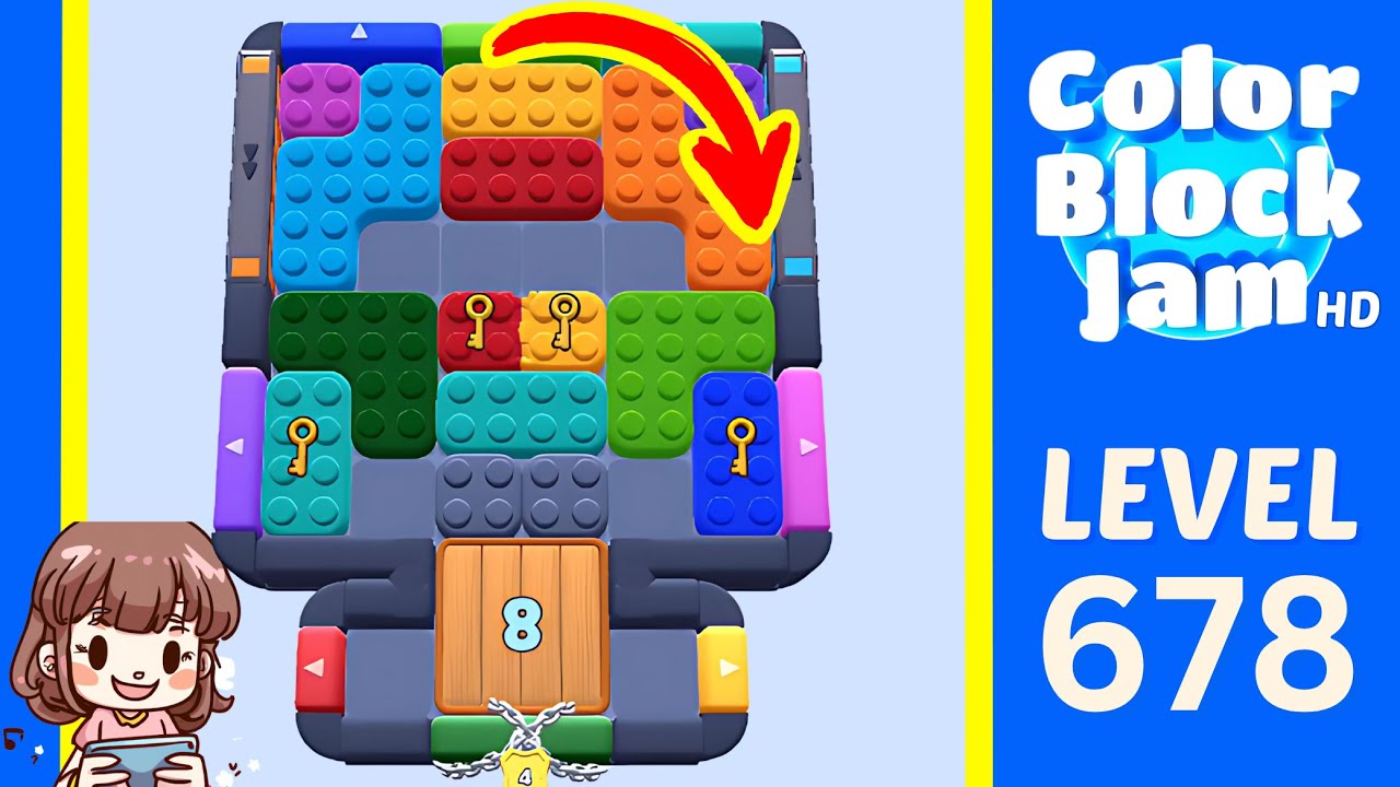 Color Block Jam Level 678 Solution Walkthrough