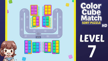 Color Cube Match Level 7 Solution Walkthrough