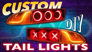 Custom Tail Light Tutorial with Sequential Turn Signals.  DIY 3000gt with Amazon parts