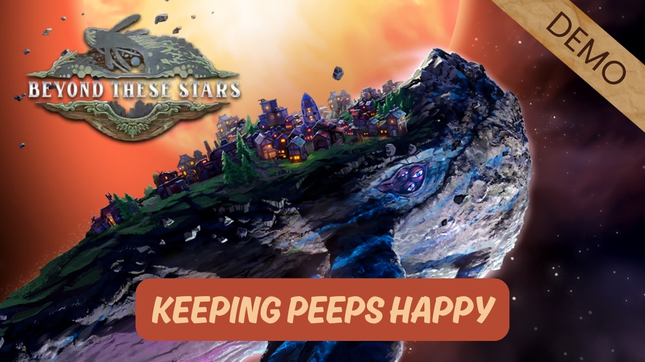 Colony building on the back of a space whale | Beyond These Stars demo
