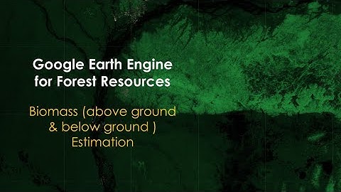 Biomass (Above ground & Below ground) Estimation in Google Earth Engine