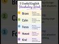 5 Easy English Vocabulary Words ✨ | Learn with Priz #learnenglish #shorts