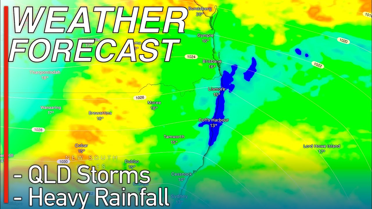 Heavy Rainfall and Thunderstorms Forecast to Lash Queensland and New ...