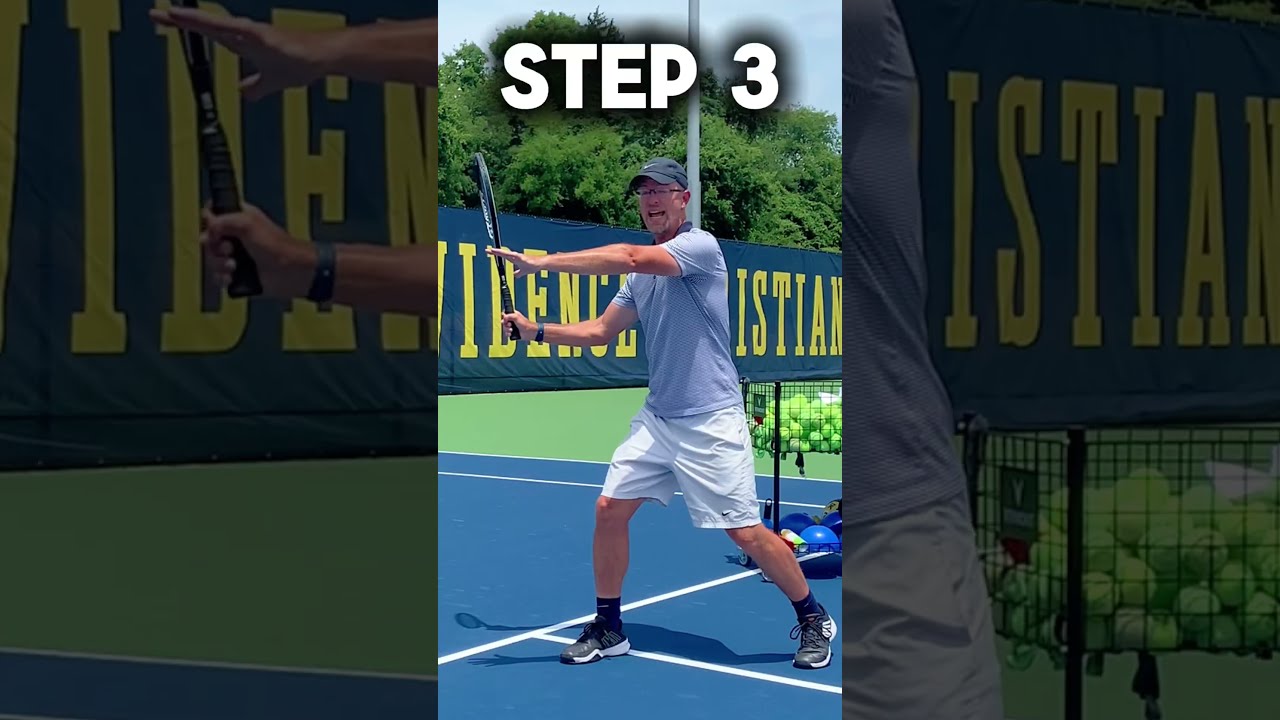 Tennis FOREHAND For Beginners 5 EASY Steps Howto Tennisplayer Sports