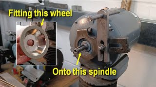 Mounting a Diamond Cup Wheel on the Union Tool and Cutter Grinder