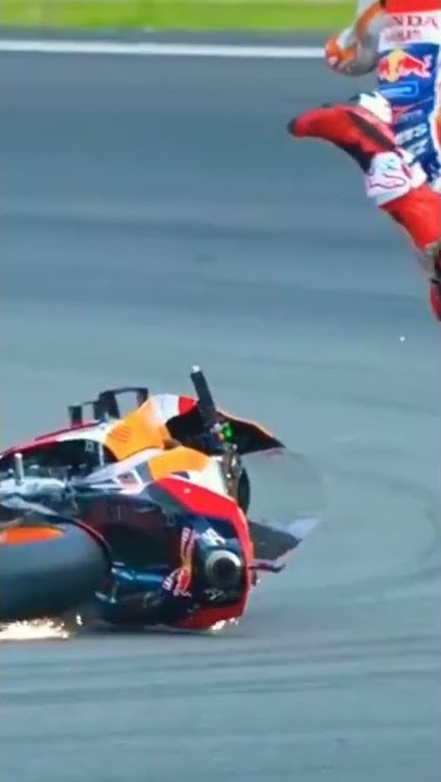 Slow motion Moto GP crash #shorts