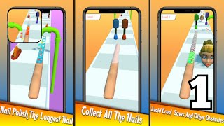 Celebrity Longest Nail Stack Nail Run 3D - Gameplay Walkthrough Part 1 Level 1-20 (iOS, Android Gameplay) Net Worth