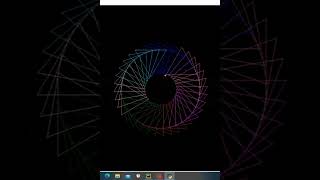 Circular design by using triangles in turtle (Python) || #coding #python #turtle
