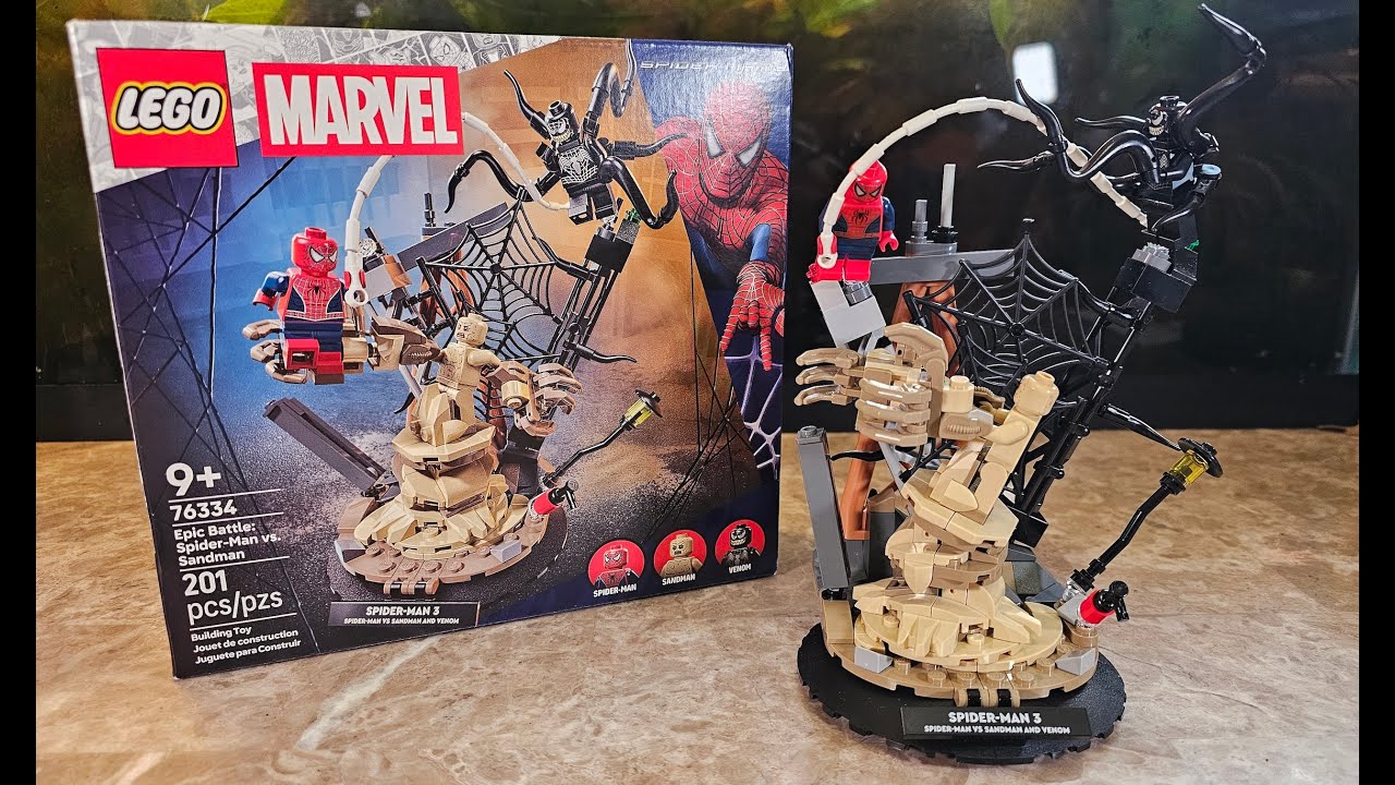Lego 76334 Spiderman 3, Epic Battle: Spider-man vs Sandman Review