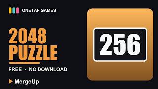 Free 2048-Style Puzzle Game — Climb to 256! (MergeUp) screenshot 3