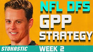 NFL DFS Tournament Strategy Week 2 | NFL DFS Strategy