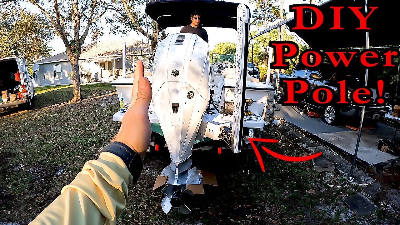 Back Yard Boat Power Pole Install! YouTube