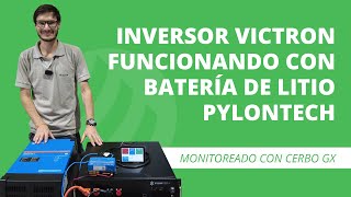 ¿Cómo conectar un inversor Victron Multiplus-II con Cerbo GX y batería de litio Pylontech?