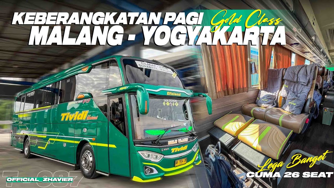 PENIKMAT PERJALANAN WAJIB NAIK BUS INI‼️Trip Tividi Gold Class Malang-Jogja