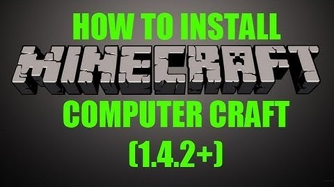 Minecraft - How to install the "Computer Craft Mod" (1.4.4+)