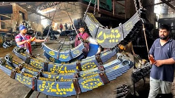 Manufacturing of Leaf Spring Complete Process in Factory | Production of Leaf Spring | Leaf Spring