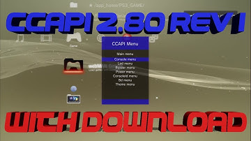 CCAPI 2.80 Rev1 NEW UPDATE ★ [VSH MENU, LEDs, Debuging, Change CiD] +Download