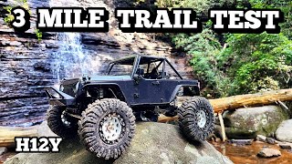 MJX Hyper Go H12Y 3 mile trail test 