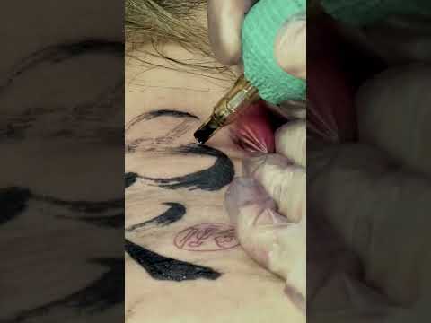家 ｜Family｜Chinese Calligraphy Tattoo｜Tattooing Process｜Joey Pang｜JP Tattoo Art｜Hong Kong