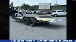Amazing 2026 Behnke Trailers Tilt Deck Trailer For Sale in Clarksville, TN