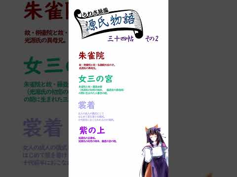 【源氏物語】ウワサ話風／三十四帖　その2