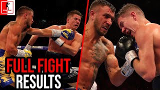 Vasyl Lomachenko Vs Luke Campbell Full Fight Results